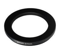 vhbw Bague d'adaptation de filtre Step-Down de 49 mm vers 37 mm compatible avec Pentax Q-Lens objectif d'appareil photo - Réducteur, métal noir