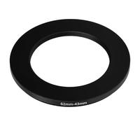 vhbw Bague d'adaptation de Filtre Step-Down de 62 mm vers 43 mm pour Objectif d'appareil Photo - Réducteur, métal Noir