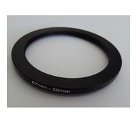 vhbw Bague d'adaptation de Filtre Step-Down de 67 mm vers 55 mm pour Objectif d'appareil Photo - Réducteur, métal, Noir