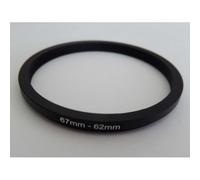 vhbw Bague d'adaptation de filtre Step-Down de 67 mm vers 62 mm pour objectif d'appareil photo - Réducteur, métal noir