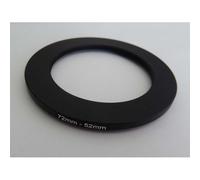 vhbw Bague d'adaptation de Filtre Step-Down de 72 mm vers 52 mm pour Objectif d'appareil Photo - Réducteur, métal, Noir