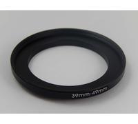 vhbw Bague d'adaptation de filtre Step-Up de 39 mm vers 49 mm pour objectif d'appareil photo - Adaptateur, métal, noir