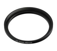 vhbw Bague d'adaptation de Filtre Step-Up de 43,5 mm vers 46 mm pour Objectif d'appareil Photo - Adaptateur, métal, Noir