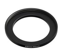 vhbw Bague d'adaptation de Filtre Step-Up de 43 mm vers 55 mm pour Objectif d'appareil Photo - Adaptateur, métal, Noir