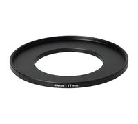 vhbw Bague d'adaptation de Filtre Step-Up de 49 mm vers 77 mm | pour objectif d'appareil photo, Adaptateur, métal, noir