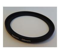 vhbw Bague d'adaptation de filtre Step-Up de 52 mm vers 58 mm pour objectif d'appareil photo - Adaptateur, métal, noir