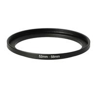 vhbw Bague d'adaptation de Filtre Step-Up de 52 mm vers 58 mm pour Objectif d'appareil Photo - Adaptateur, métal, Noir