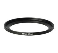 vhbw Bague d'adaptation de Filtre Step-Up de 58 mm vers 67 mm pour Objectif d'appareil Photo - Adaptateur, métal, Noir