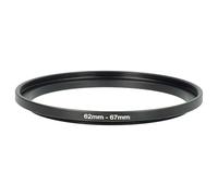 vhbw Bague d'adaptation de Filtre Step-Up de 62 mm vers 67 mm pour Objectif d'appareil Photo - Adaptateur, métal, Noir