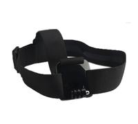 vhbw Bandeau frontal compatible avec GoPro Hero 3 + Plus Black Edition caméra d'action - Sangle serre-tête avec revêtement anti-dérapement noir