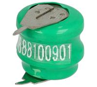 vhbw Batterie bouton type V40H (NiMH, 40mAh, 2.4V) - 2 cellules, 2 broches connexion print, rechargeable