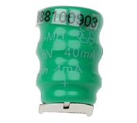 vhbw Batterie bouton type V40H (NiMH, 40mAh, 3.6V) - batterie à 3 éléments, 3 connecteurs, rechargeable