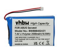 vhbw Batterie compatible avec ABUS Secvest FUAA50600, FUAA50xxx système d'alarme (2500mAh, 7,4V, Li-polymère)