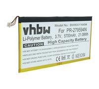 vhbw Batterie Compatible avec Acer Iconia B3-A30-K359, B3-A30-K6ZH Tablette Pad (5700mAh, 3,7V, Li-polymère) avec connecteur à 5 Broches