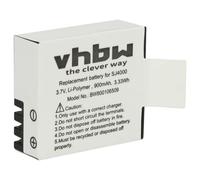 vhbw Batterie compatible avec Akaso Brave V50X, 4, 4 Pro, 6 Plus, 6 caméra vidéo caméscope (900mAh, 3,7V, Li-polymère)