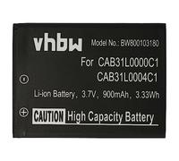 vhbw Batterie Compatible avec Alcatel One Touch A382G, OT-155, OT-3040, OT-3040D, Tribe téléphone Portable (900mAh, 3,7V, Li-ION)