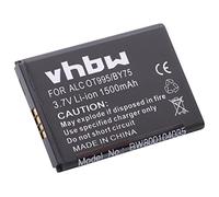 vhbw 1x Batterie Compatible avec Alcatel One Touch OT-996, OT-993D, OT-995 Ultra, OT-993, OT-995 téléphone Portable (1500mAh, 3,7V, Li-ION)