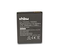vhbw Batterie Compatible avec Alcatel One Touch Pop C7 Dual, Pop Icon téléphone Portable (2000mAh, 3,8V, Li-ION)