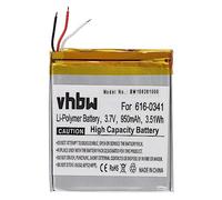 vhbw Batterie Compatible avec Apple iPod Touch 1. Generation 4GB, 1. Generation 8GB Lecteur de Musique MP3 (950mAh, 3,7V, Li-polymère)