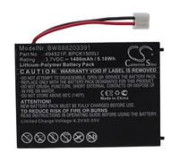 vhbw Batterie Compatible avec Audioline Watch & Care V130, V131, V132, V120, V150 Moniteur bébé, Tapis à capteurs (1400mAh, 3,7V, Li-polymère)