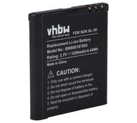 vhbw Batterie Compatible avec Bea-fon SL670, SL670A, SL670_EU001W Smartphone (1200mAh, 3,7V, Li-ION)