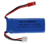 Vhbw Batterie Compatible Avec Bec Connecteur Pour Modéle Rc Par Ex. Voiture De Course Avion (900mah, 7,4v, Li-Polymère, 67 X 25 X 16 Mm)-Vhbw