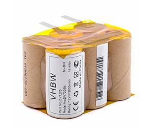 vhbw Batterie Compatible avec Black & Decker DV7205N, DV7205 aspirateur (2000mAh, 7,2V, NiMH)