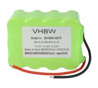 vhbw Batterie compatible avec Bosch Move 2in1, 2in1 14.4V, BBHMOVE1/01, BBHMOVE1/03, BBHMOVE1AU/03 aspirateur (2500mAh, 14,4V, NiMH)