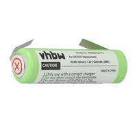 vhbw Batterie Compatible avec Braun 3008, 3011, 3020, 3105, 3305, 3310, 3315, 3508, 3509 Brosse à Dents électrique (2500mAh, 1,2V, NiMH)