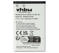 vhbw Batterie Compatible avec Brondi Amico Mio, Amico Mio 4G, Amico Radio, Amico Semplice téléphone Portable (1200mAh, 3,7V, Li-ION)