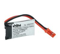 vhbw Batterie compatible avec Carrera 503002, Quadrocopter CA voitures de course (650mAh, 3,7V, Li-polymère, 38 x 20 x 7 mm, JST BEC)