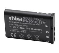 vhbw Batterie compatible avec Casio Exilim EX-FH100, EX-H15 Hi-Zoom appareil photo numérique DSLR (1300mAh, 3.6V, Li-Ion)