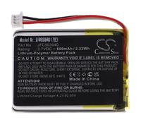 Vhbw Batterie Compatible Avec Clifford 7541x Télécommande Remote Control Transmetteur (600mah, 3,7v, Li-Polymère)