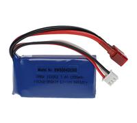 Vhbw Batterie Compatible Avec Connecteur T Pour Modéle Rc Par Ex. Voiture De Course, Avion (1200mah, 7,4v, Li-Polymère, 58 X 31 X 19 Mm)-Vhbw
