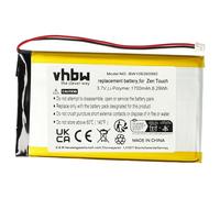 vhbw 1x Batterie Compatible avec Creative Zen Touch Labs Jukebox, Touch Labs Jukebox 20GB Lecteur de Musique MP3 (1700mAh, 3,7V, Li-polymère)