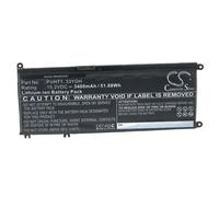 vhbw Batterie compatible avec Dell Latitude 14 3400, 15 3580, 15 3590, 3400, 3490, 3500 ordinateur portable Notebook (3400mAh, 15,2V, Li-ion)