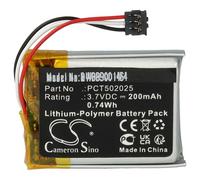 vhbw Batterie Compatible avec DJI Mic MIC RX, MIC TX, MIC Transmitter, récepteur Micro (200mAh, 3,7V, Li-polymère)