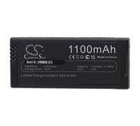 vhbw Batterie Compatible avec DJI Ryze Tello Drone (1100mAh, 3,8V, Li-polymère)