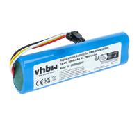 vhbw Batterie compatible avec Dreame D9, D10 Plus, D10s, D10, Bot L10 Ultra robot électroménager bleu (3000mAh, 14,4V, Li-ion, sans boîtier)