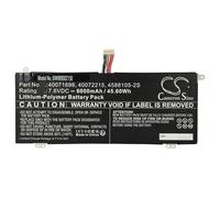 vhbw Batterie compatible avec Dynabook Satellite Pro C50-G-10H, C50-G-10J, C50-G-10K, C50-G-10M ordinateur portable (6000mAh, 7,6V, Li-polymère)