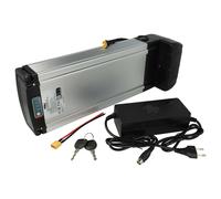 Vhbw Batterie Compatible Avec Ego City Line M1, City Line F2, City Line F1 Vélo Électrique (10400mah, 36v, Li-Ion) + Chargeur - Argenté