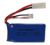 Vhbw Batterie Compatible Avec El-2p (M) Connecteur Pour Modéle Rc Par Ex. Voiture De Course, Avion (1500mah, 7,4v, Li-Polymère, 68 X 34 X 18 Mm)-Vhbw