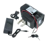 vhbw Batterie Compatible avec ElFei Longtravel vélo électrique (10,4Ah, 24V, Li-ION, INCL. Chargeur) - Noir