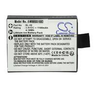 vhbw Batterie compatible avec EZVIZ S1C, S2, S3, S5, S6 appareil photo (1100mAh, 3,8V, Li-ion)
