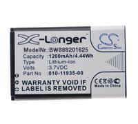 vhbw Batterie compatible avec Garmin 010-01055-15, 010-02184-01 récepteur GPS bluetooth (1200mAh, 3,7V, Li-ion)