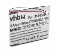vhbw Batterie compatible avec Garmin Nüvi 3550LM, 3590LMT, 3750, GDR43, GDR45 appareil GPS de navigation (1000mAh, 3,7V, Li-polymère)
