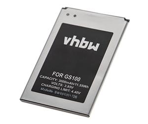 vhbw Batterie Compatible avec Gigaset GS100 Smartphone (3000mAh, 3,85V, Li-ION)