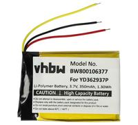 vhbw Batterie Compatible avec GoPro ARMTE-001, Wi-FI Remote télécommande Remote Control (350mAh, 3,7V, Li-polymère)