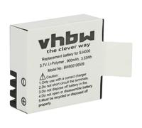 vhbw Batterie compatible avec GoXtreme ENDURANCE, ENDURO BLACK, BLACK MANTA, DISCOVERY, IMPULSE caméra vidéo caméscope (900mAh, 3,7V, Li-polymère)