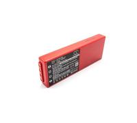 vhbw Batterie compatible avec HBC Radiomatic PM458017, PM471560, Spectrum 2 opérateur télécommande industrielle (2000mAh, 6V, NiMH) - rouge